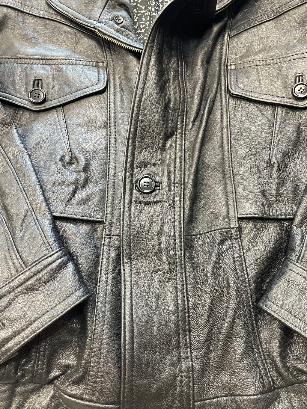Giacca aviator in pelle