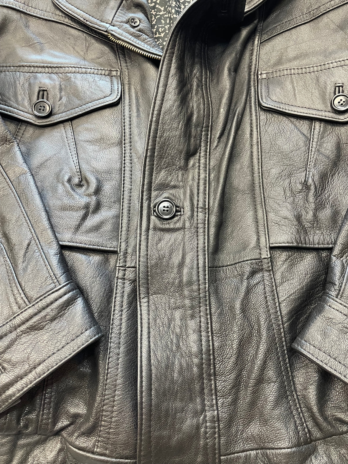Giacca aviator in pelle