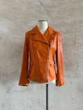 Chiodo in pelle nappa