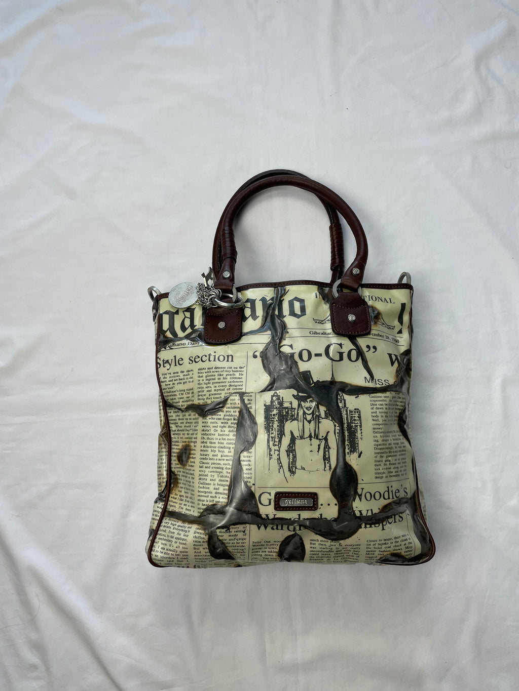 John Galliano Newspaper bag