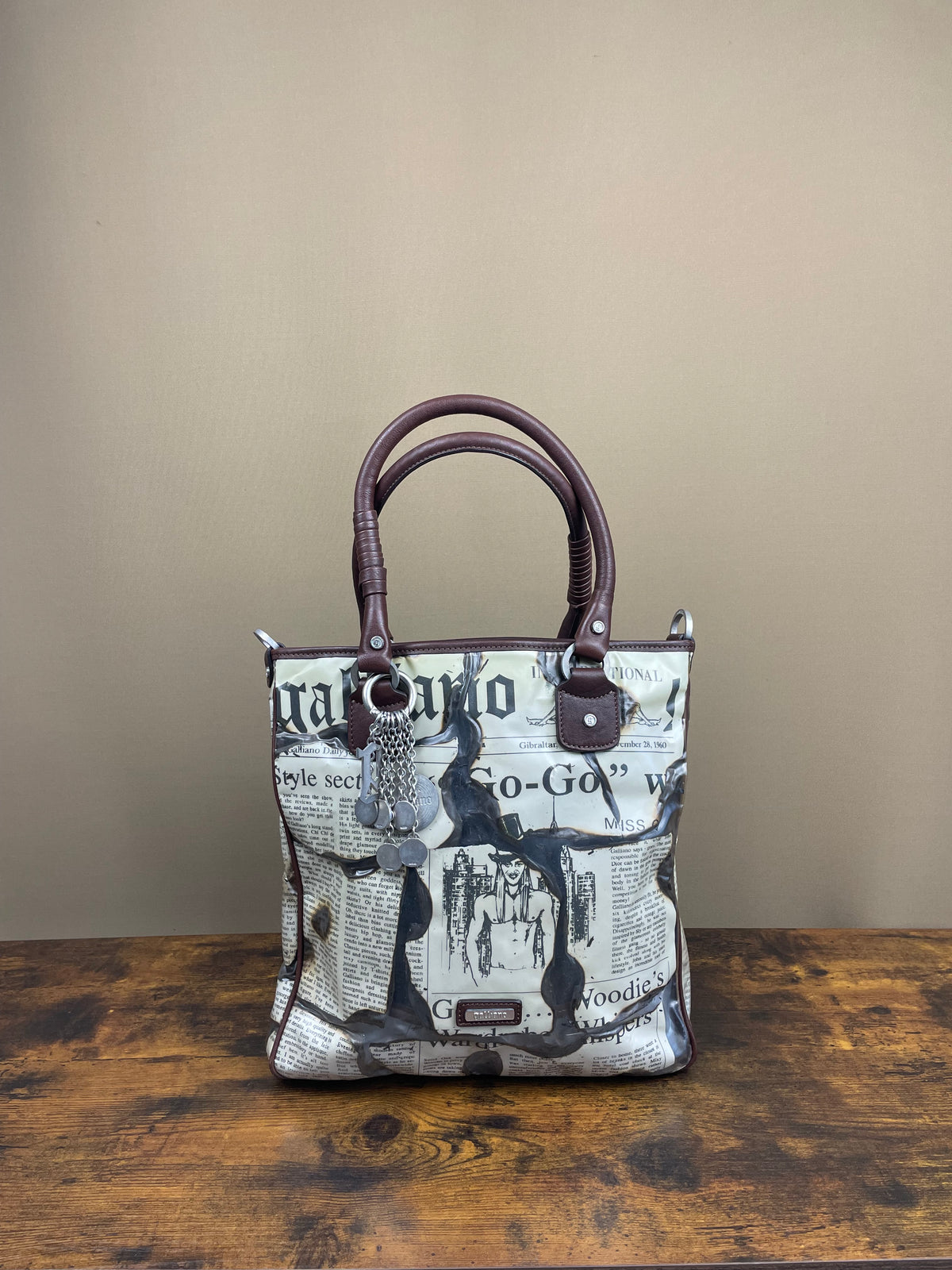 John Galliano Newspaper bag