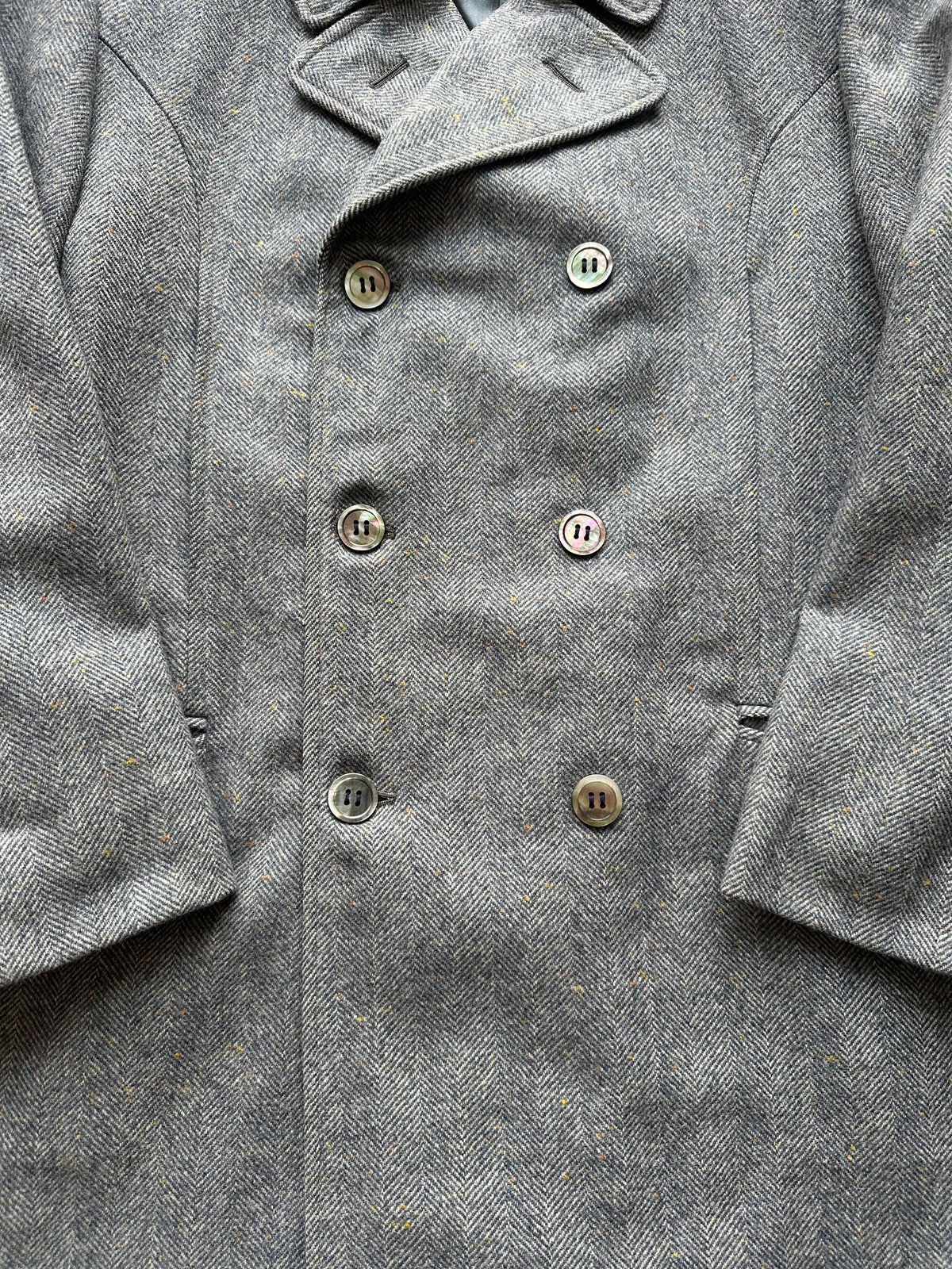 Cappotto in lana spigata