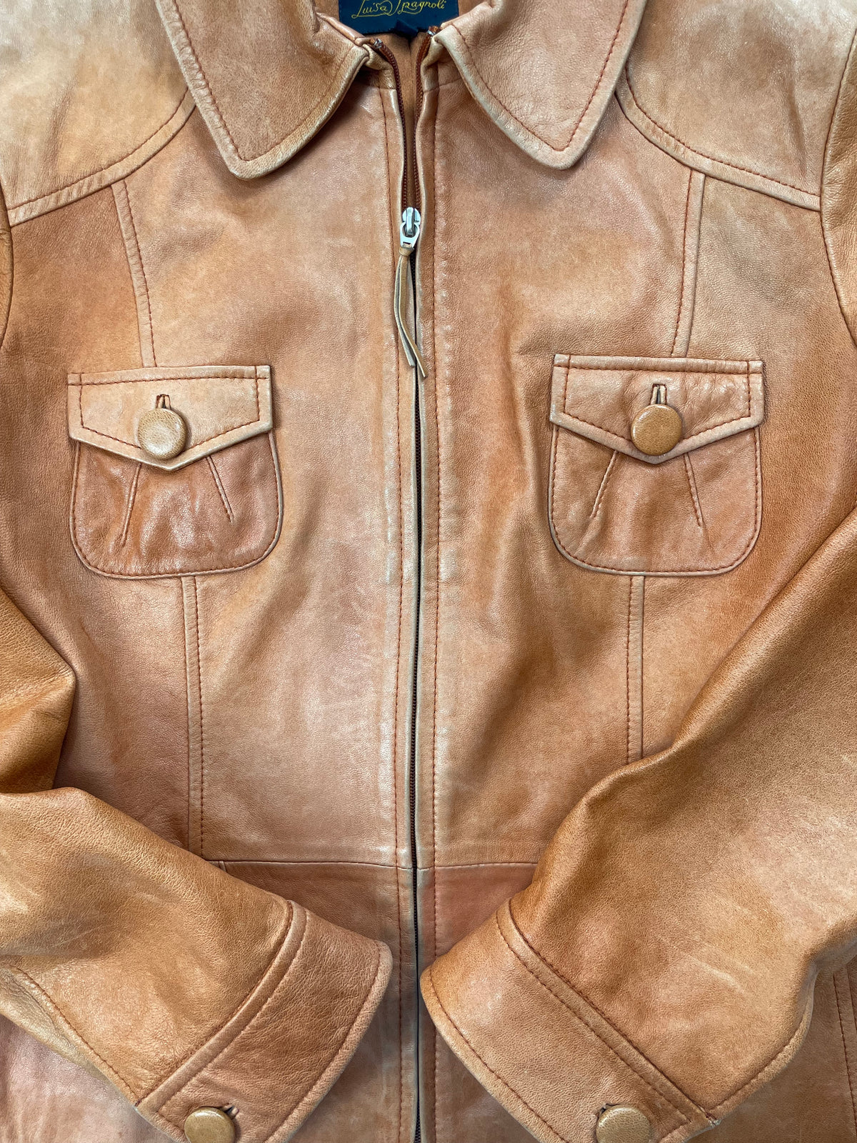 Giacca in pelle Luisa Spagnoli