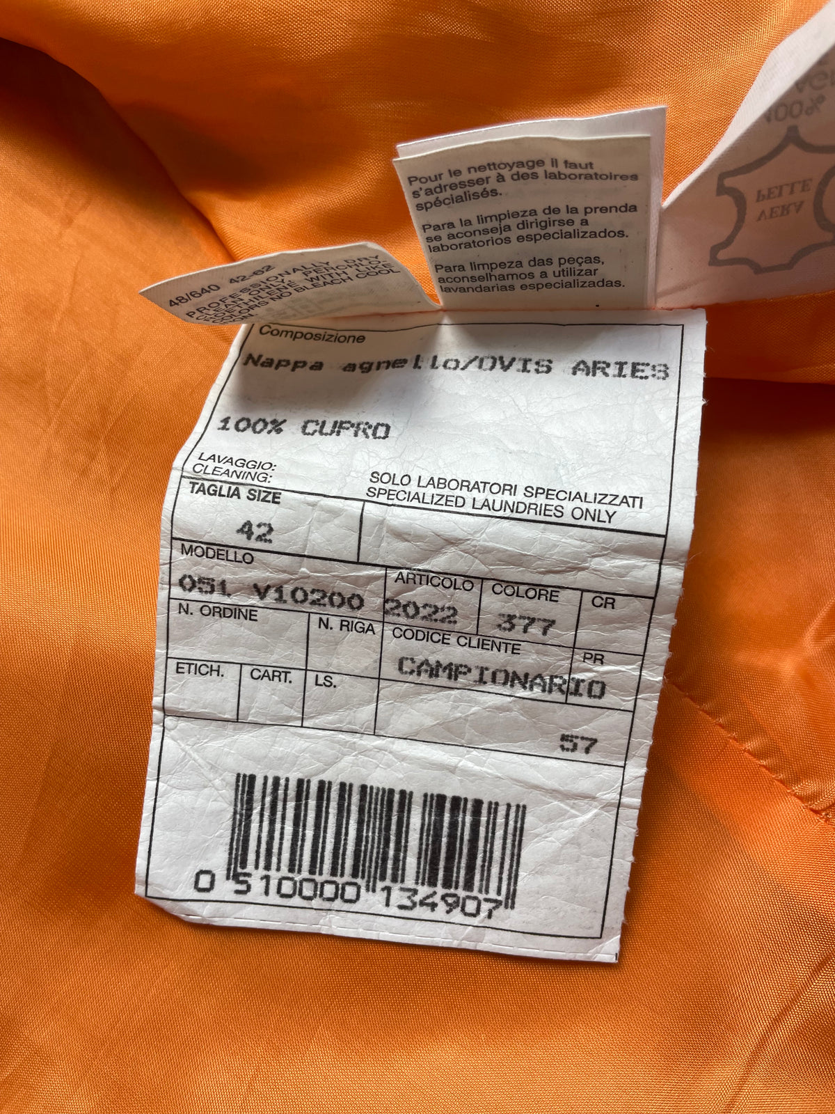 Chiodo in pelle nappa