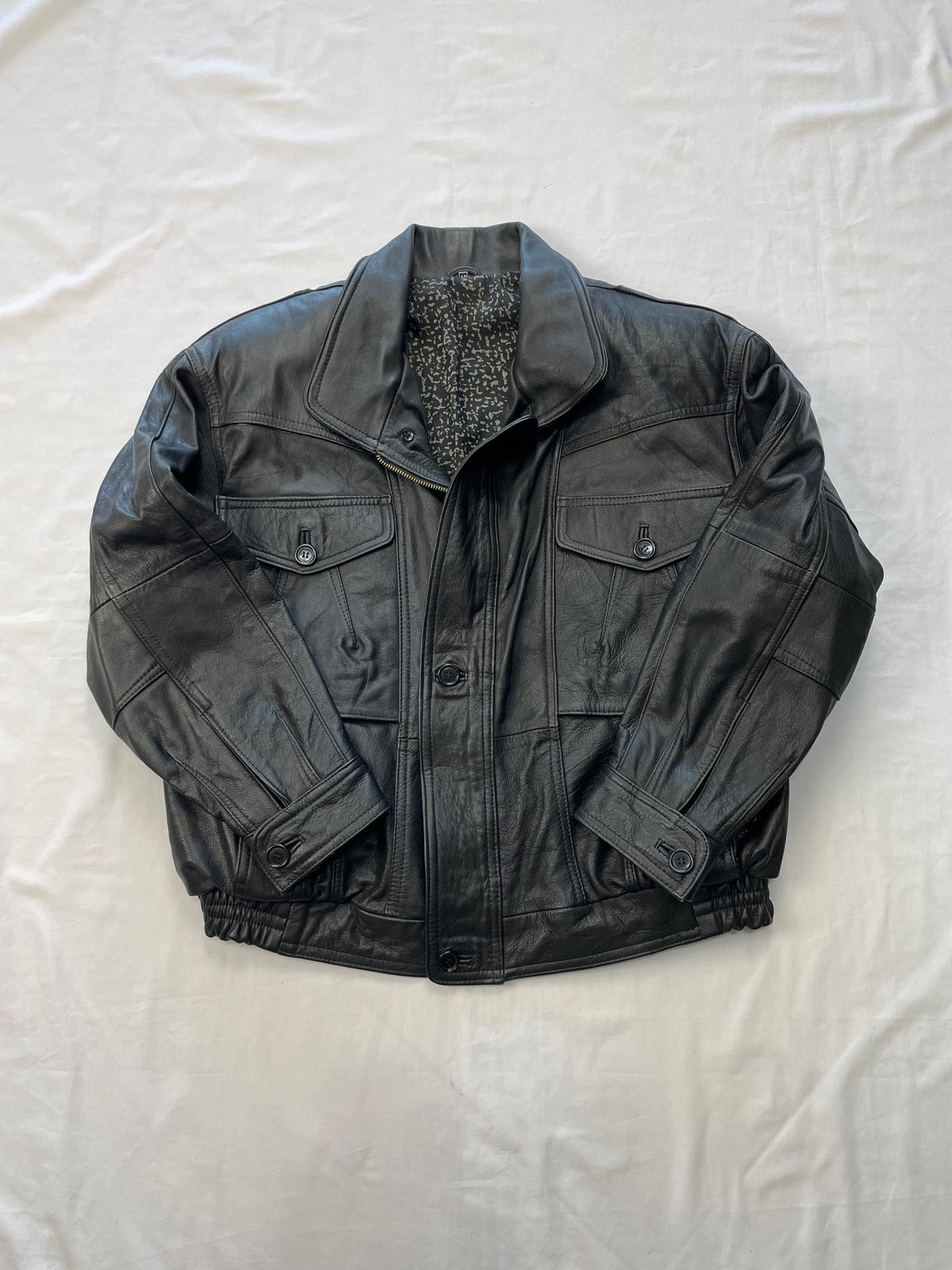 Giacca aviator in pelle