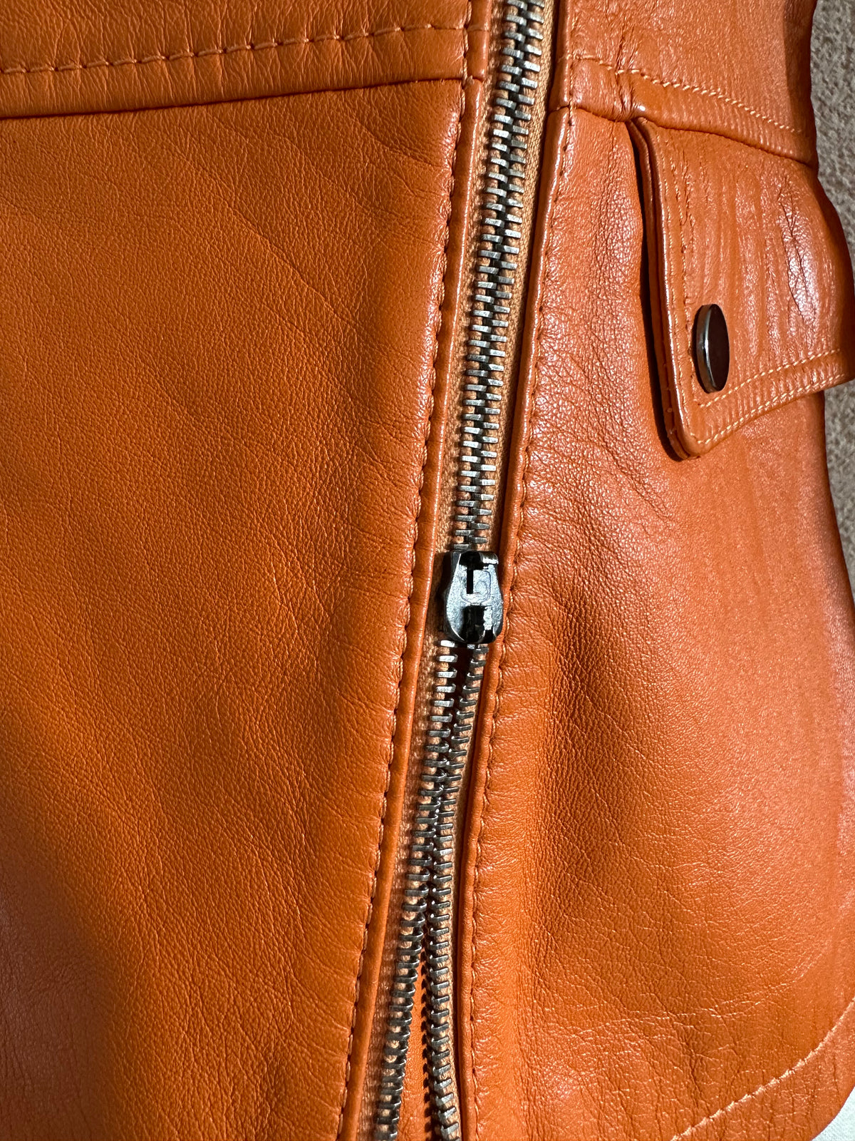 Chiodo in pelle nappa