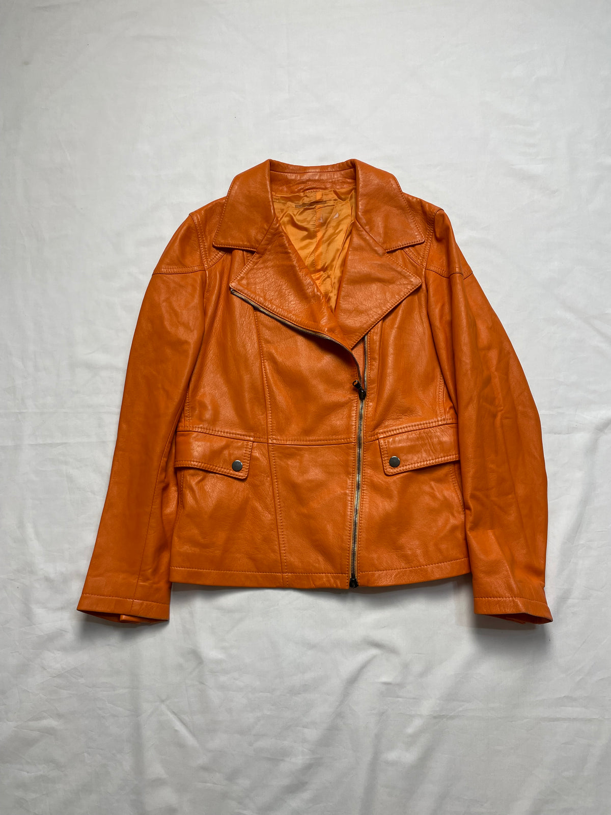 Chiodo in pelle nappa
