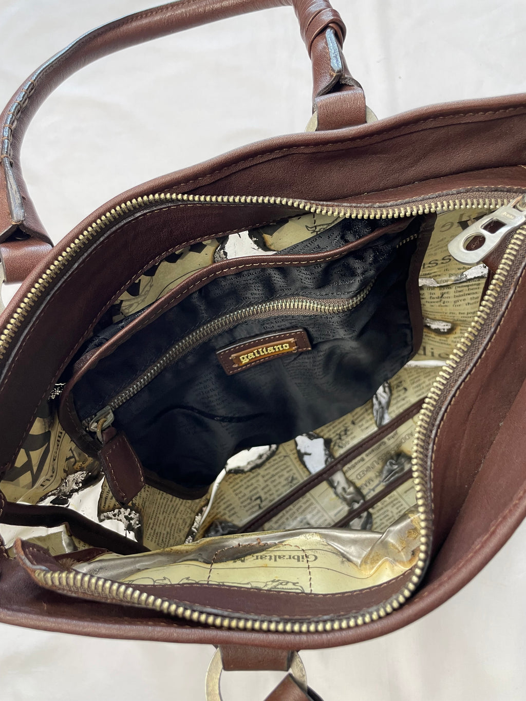 John Galliano Newspaper bag