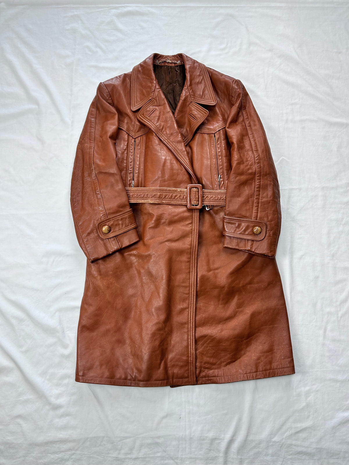 Trench in pelle