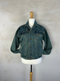 Giubbotto denim sabbiato
