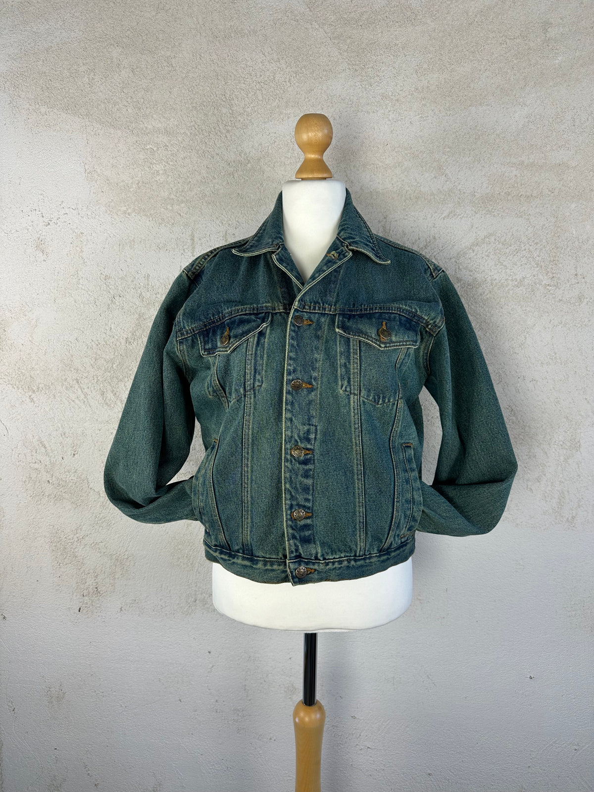 Giubbotto denim sabbiato