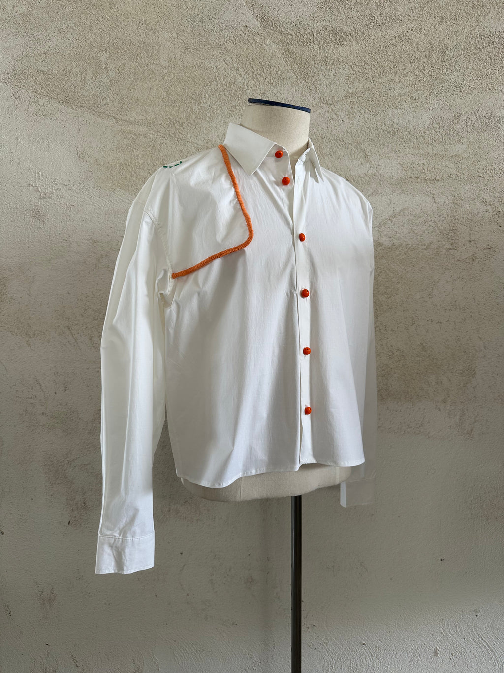 Orange button-shirt