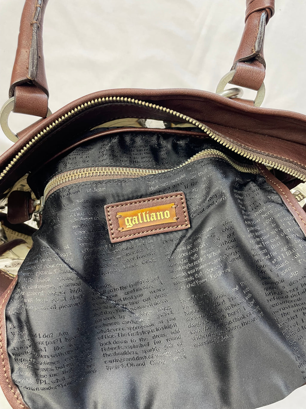 John Galliano Newspaper bag