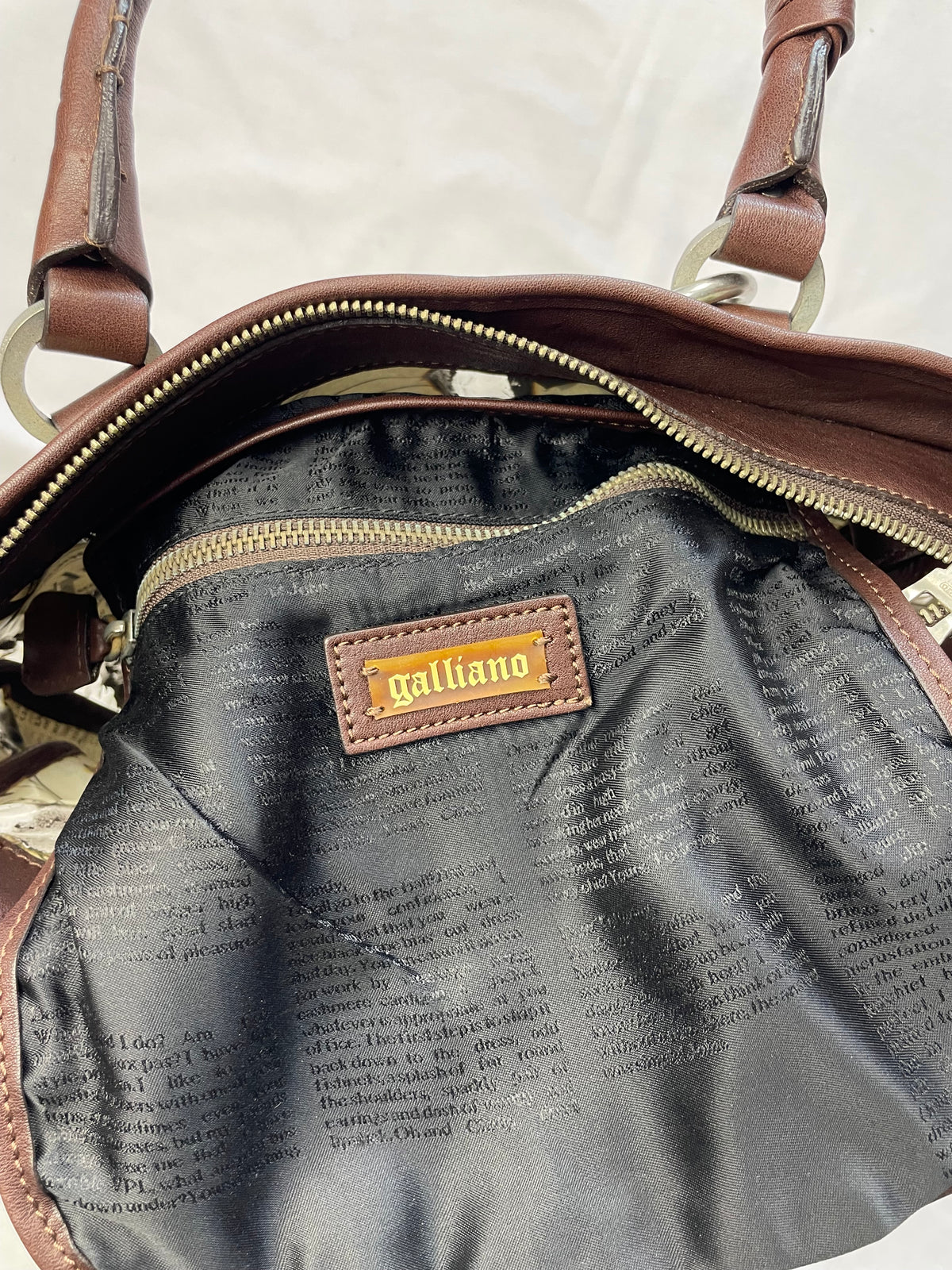 John Galliano Newspaper bag