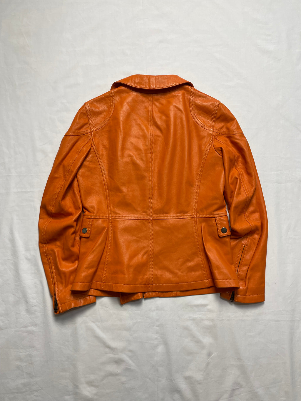 Chiodo in pelle nappa