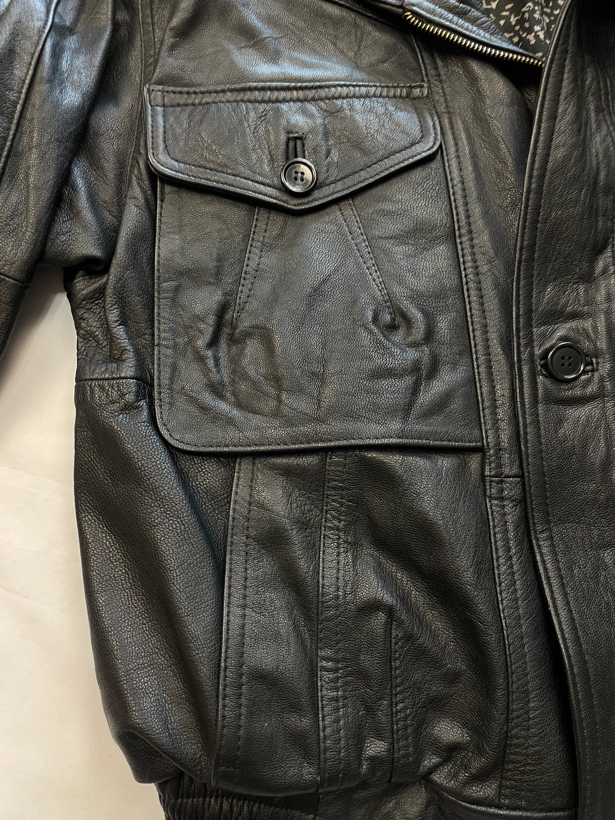 Giacca aviator in pelle