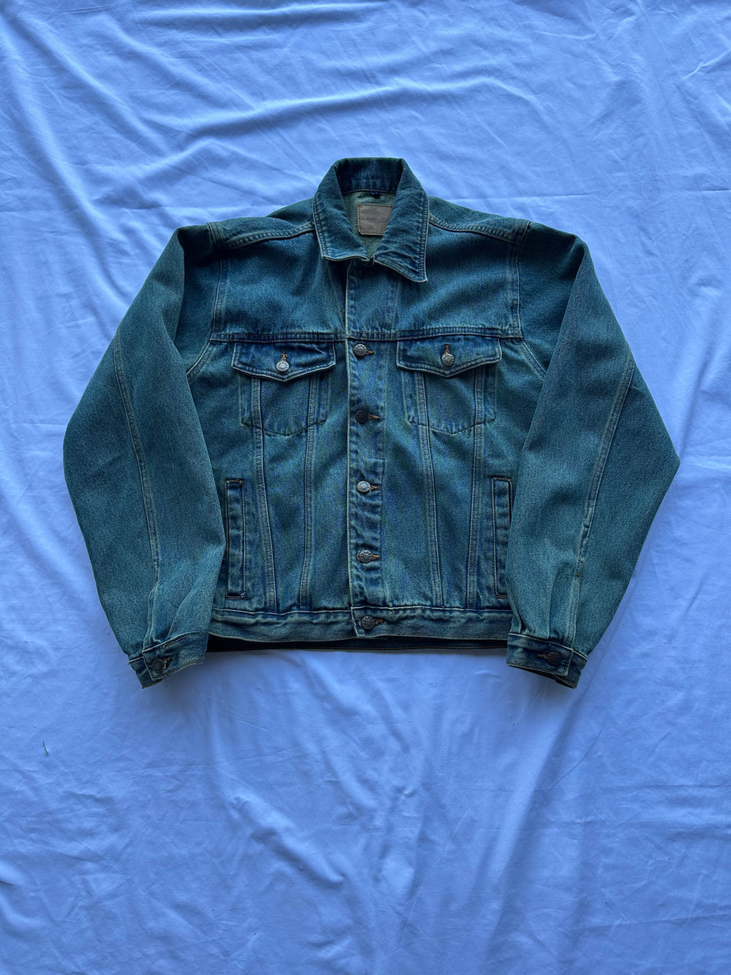Giubbotto denim sabbiato