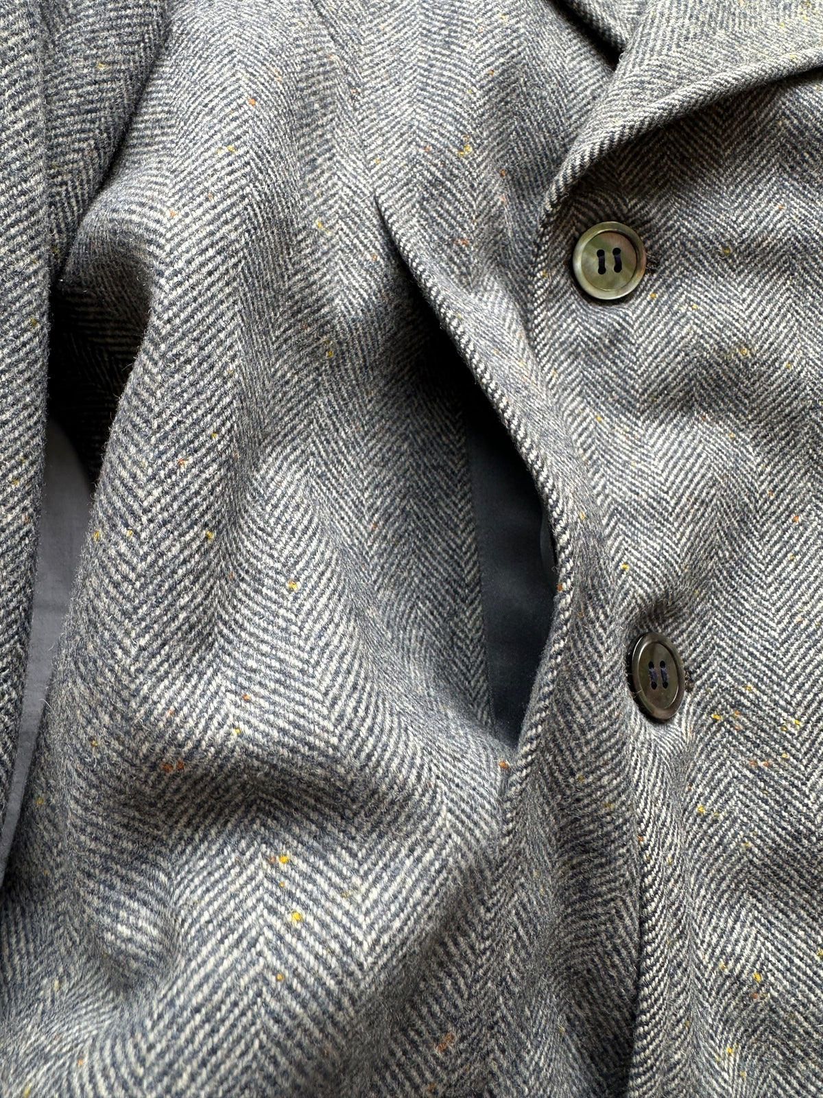 Cappotto in lana spigata