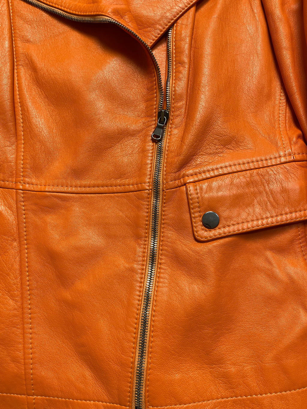 Chiodo in pelle nappa