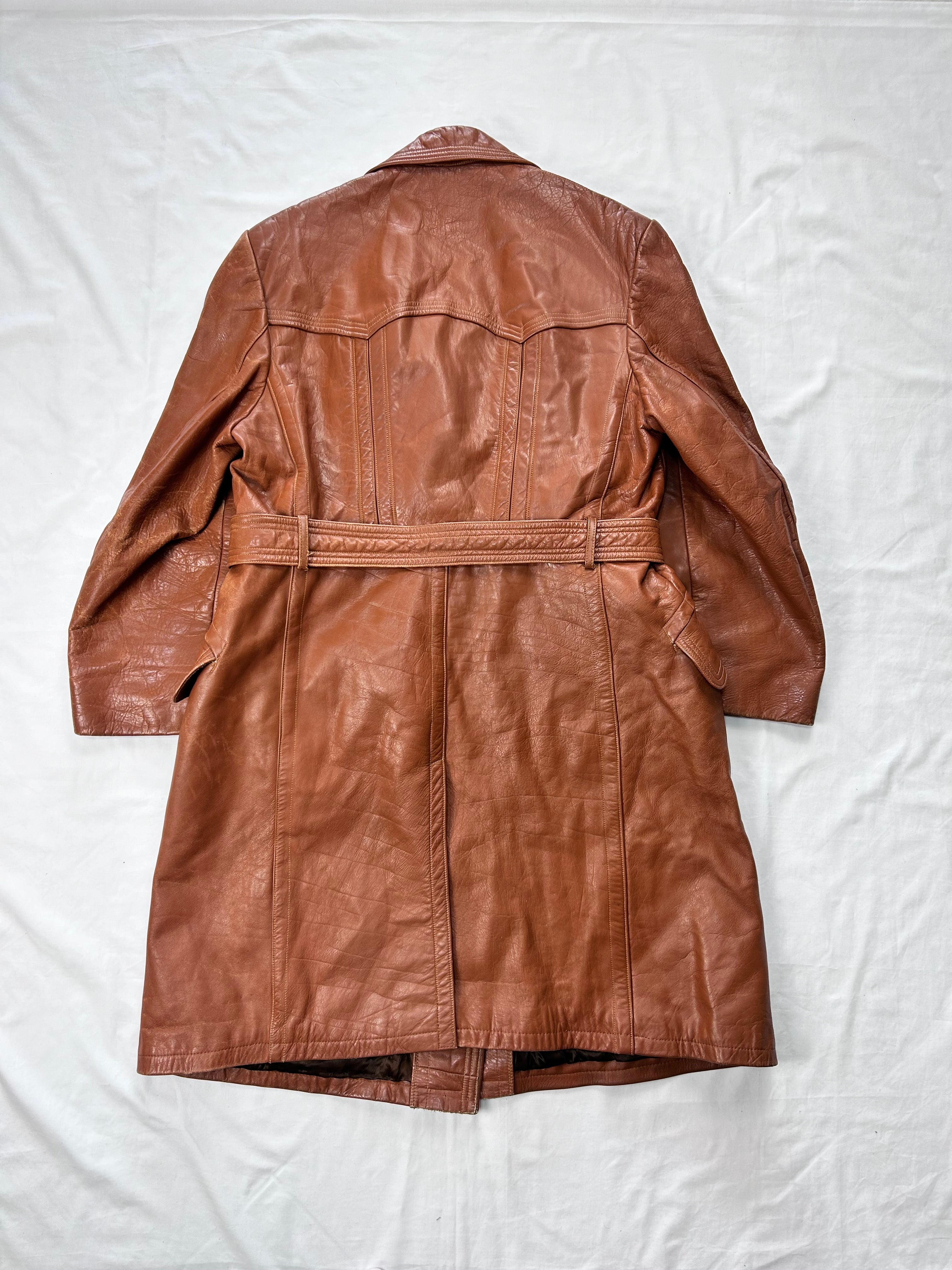 Trench in pelle