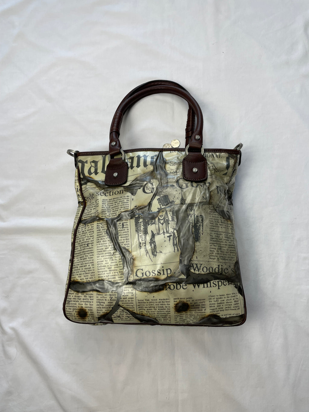 John Galliano Newspaper bag