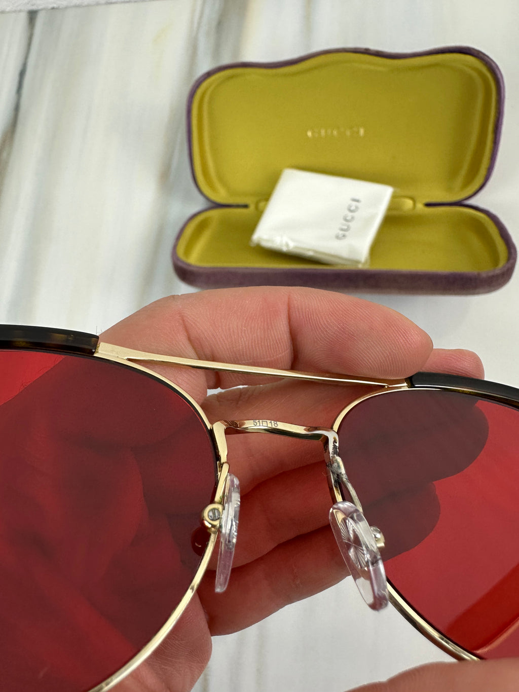 Occhiali circolari Gucci