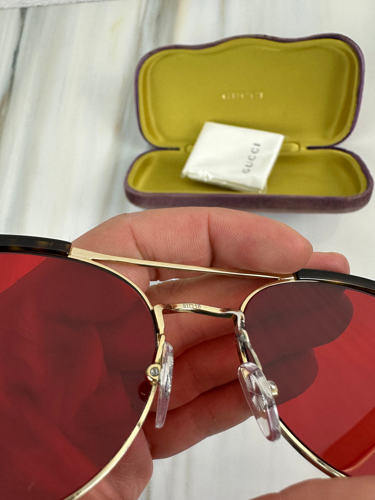 Occhiali circolari Gucci