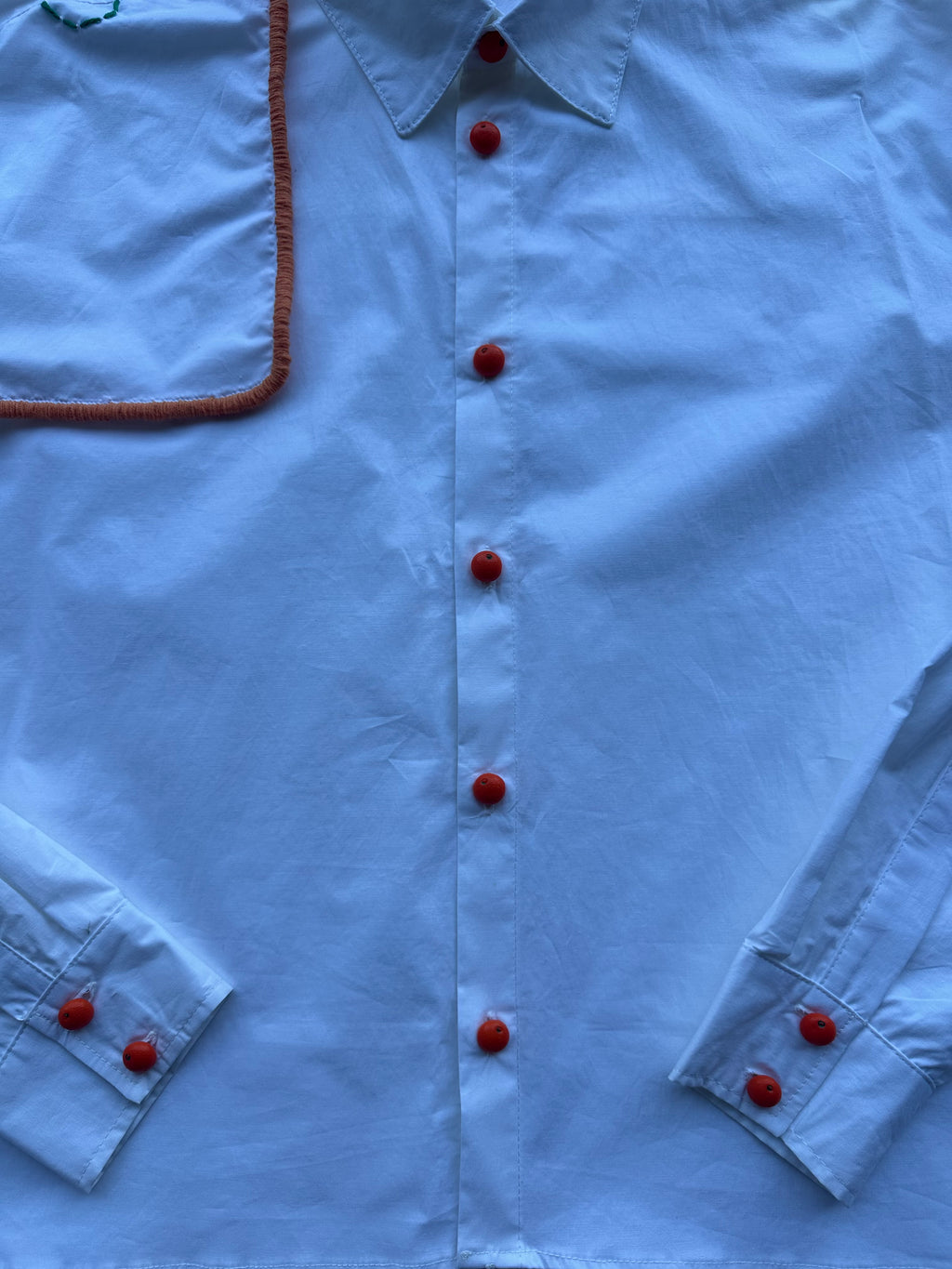Orange button-shirt