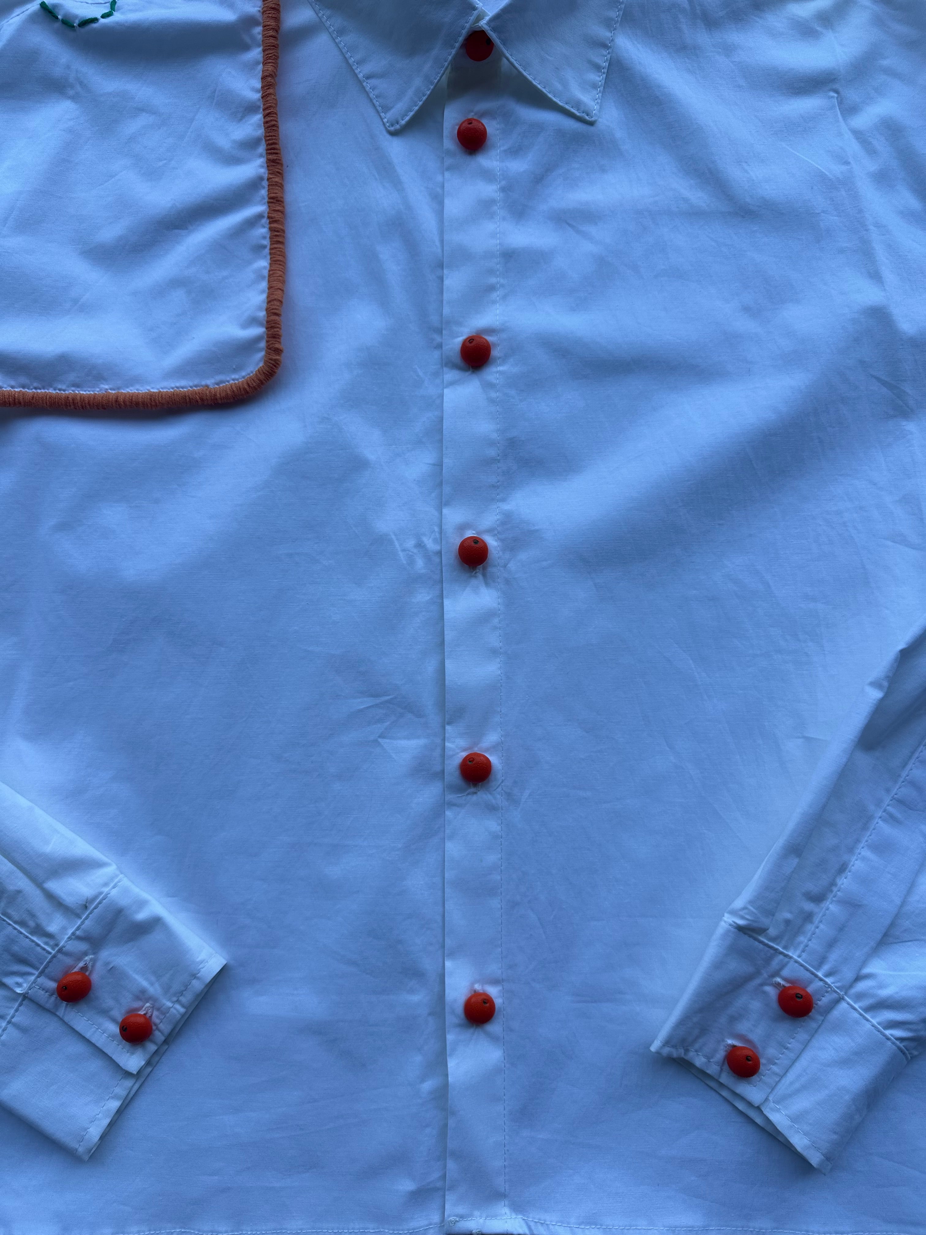 Orange button-shirt
